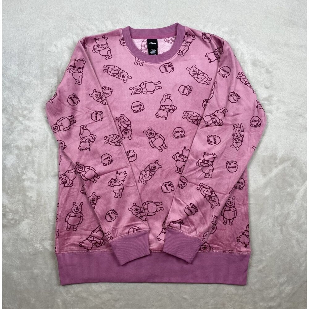 Disney Womens Pink Winnie The Pooh Sweatshirt Small